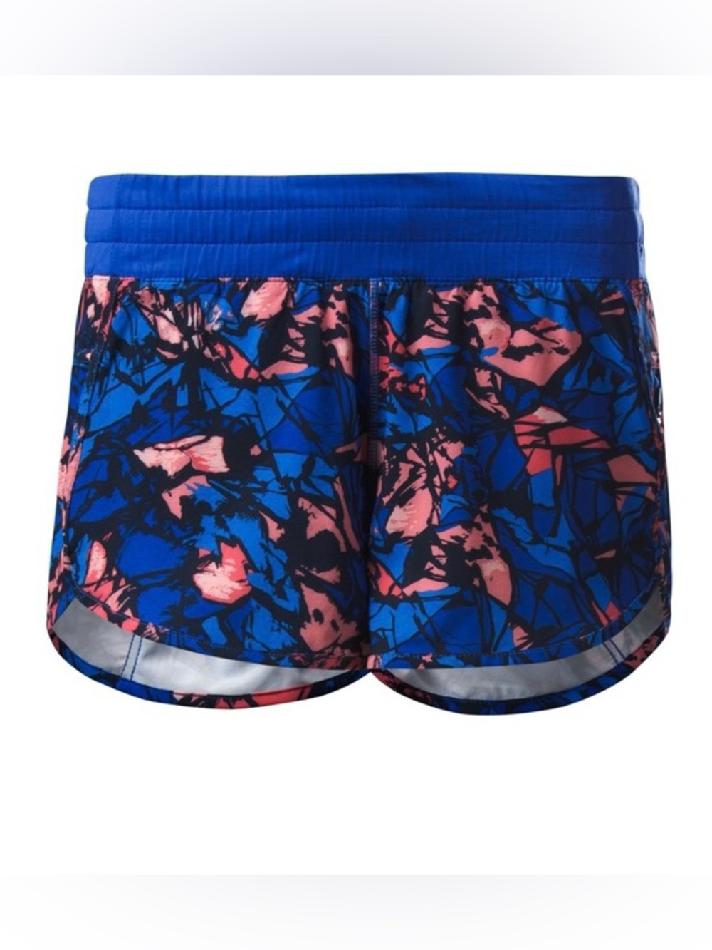 Lululemon Women’s Tracker Short IV 4” Paint Storm Harbor Blue Multi Black 4
